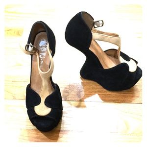 Jeffrey Campbell Heel-less Wedges Tea Time